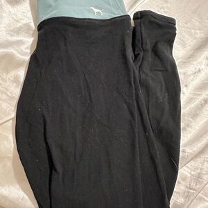 Victoria's Secret Black and Teal Pencil Skirt